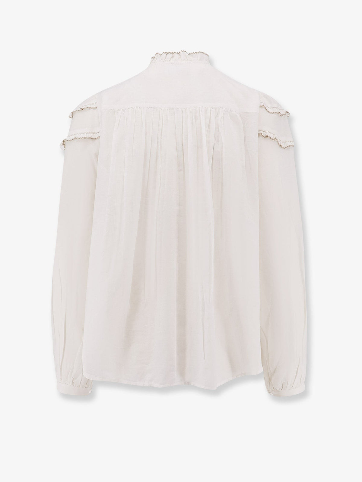 Isabel Marant Étoile Women's Christa Cotton and Viscose Shirt White