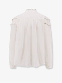 Isabel Marant Étoile Women's Christa Cotton and Viscose Shirt White