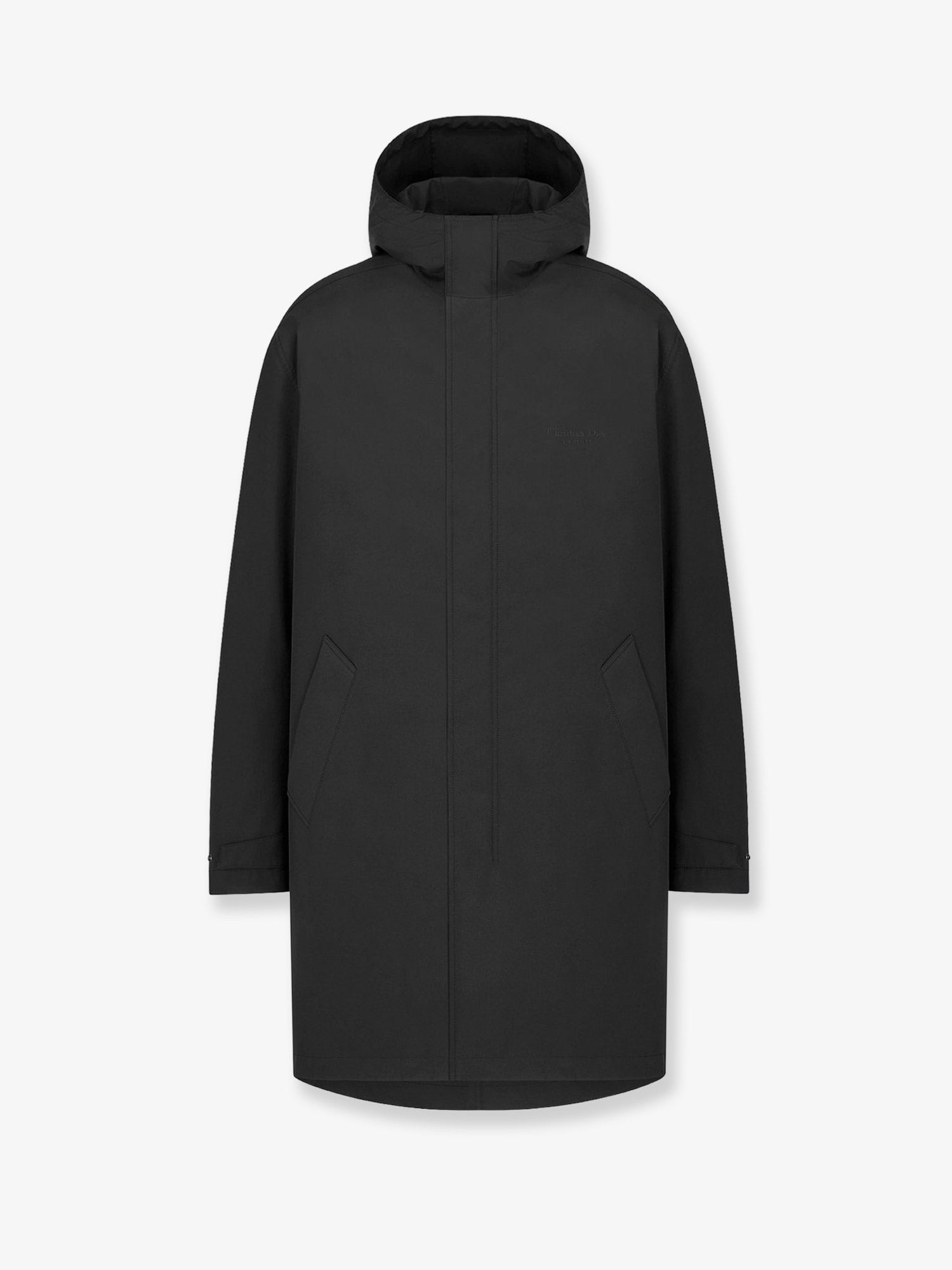 Dior Men's Christian Dior Couture Technical Fabric Coat Black Dior