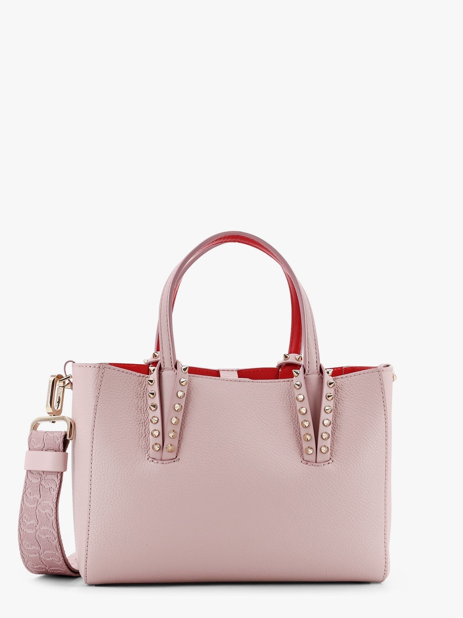 CHRISTIAN LOUBOUTIN - Cabata Leather Handbag With Studs - Home->Woman->Bags->Handbags