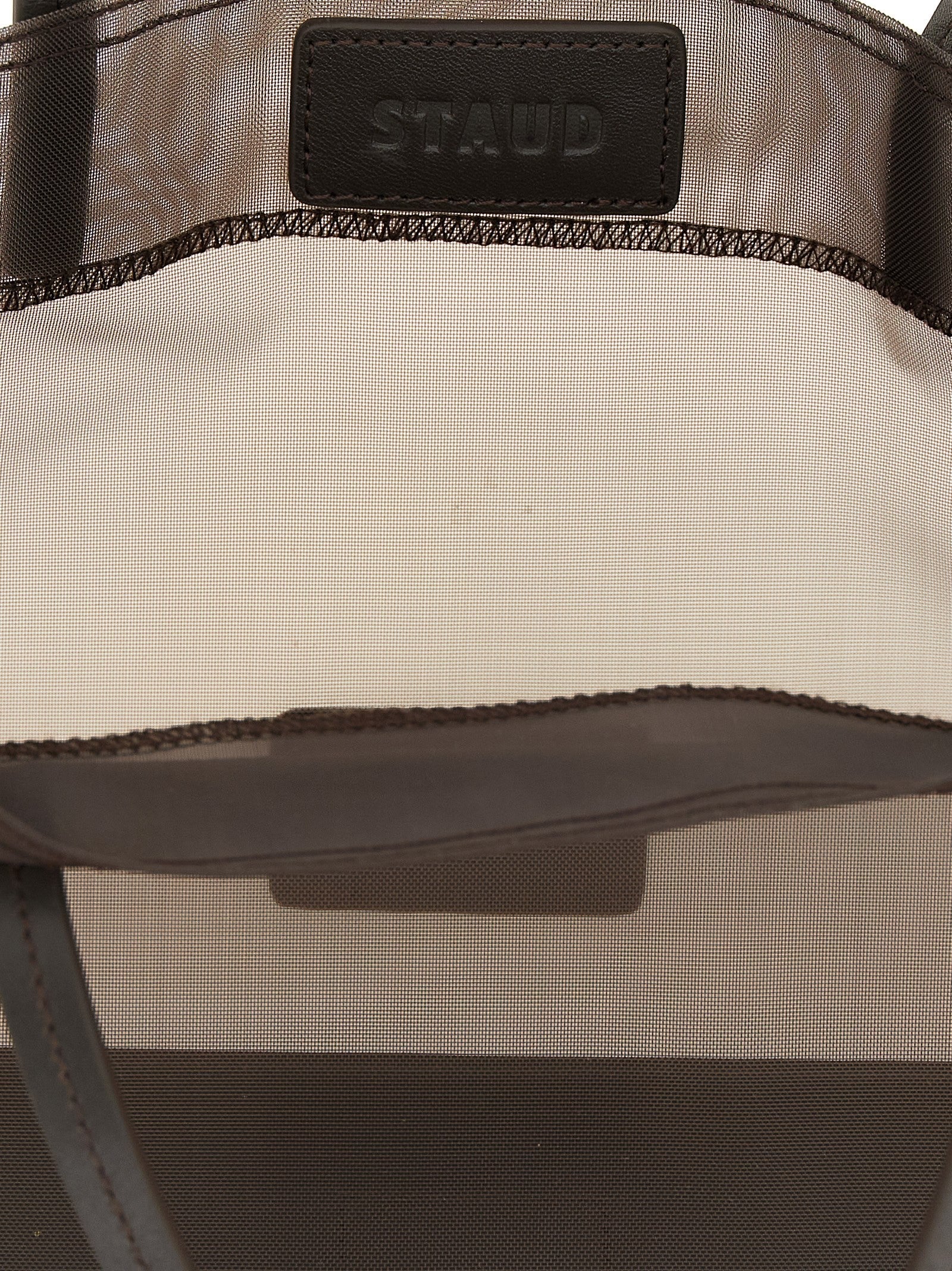 Staud Christos Mini Shopping Bag Brown