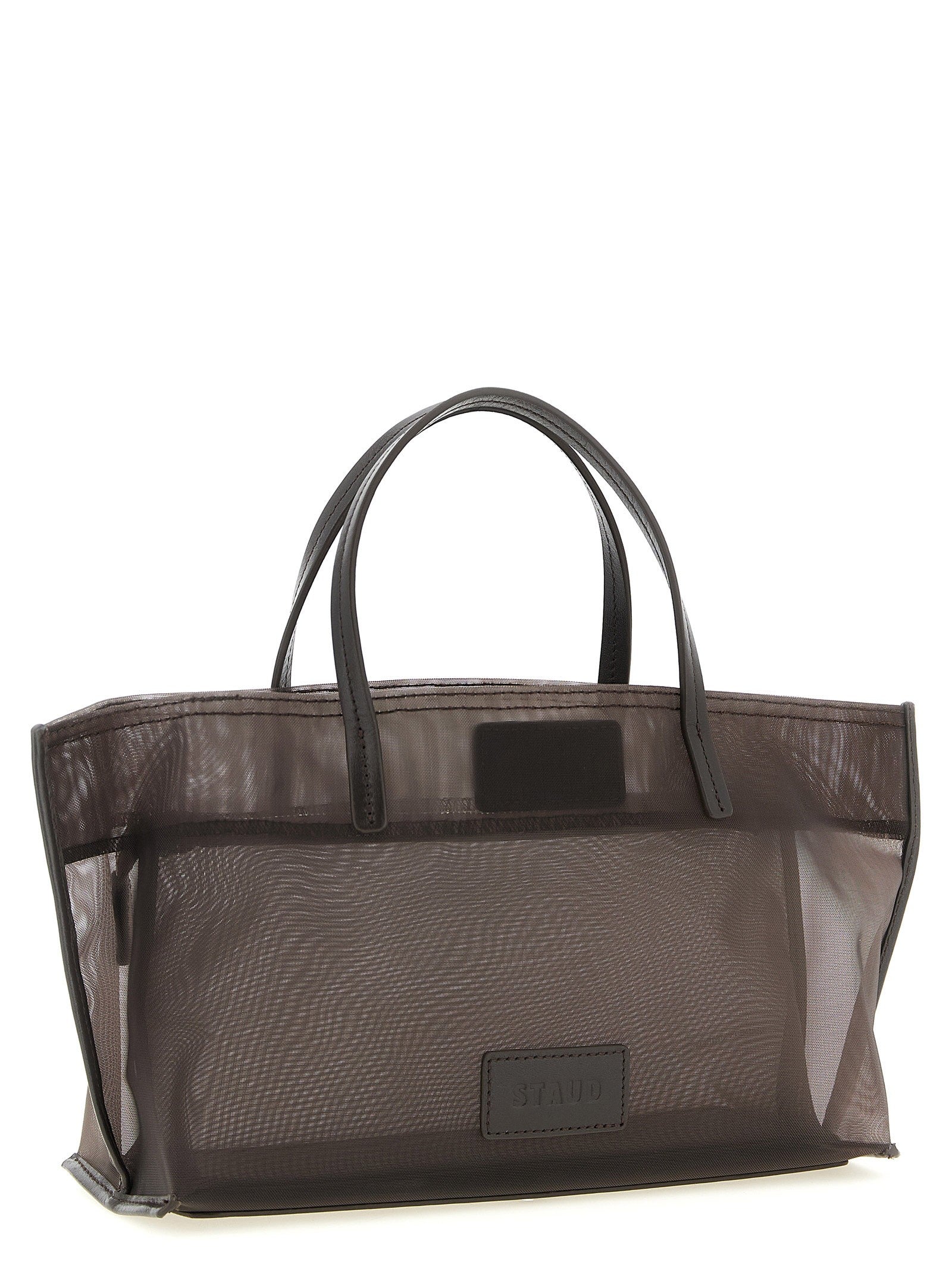 Staud Christos Mini Shopping Bag Brown