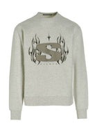 Stampd Chrome Flame Sweatshirt Grey