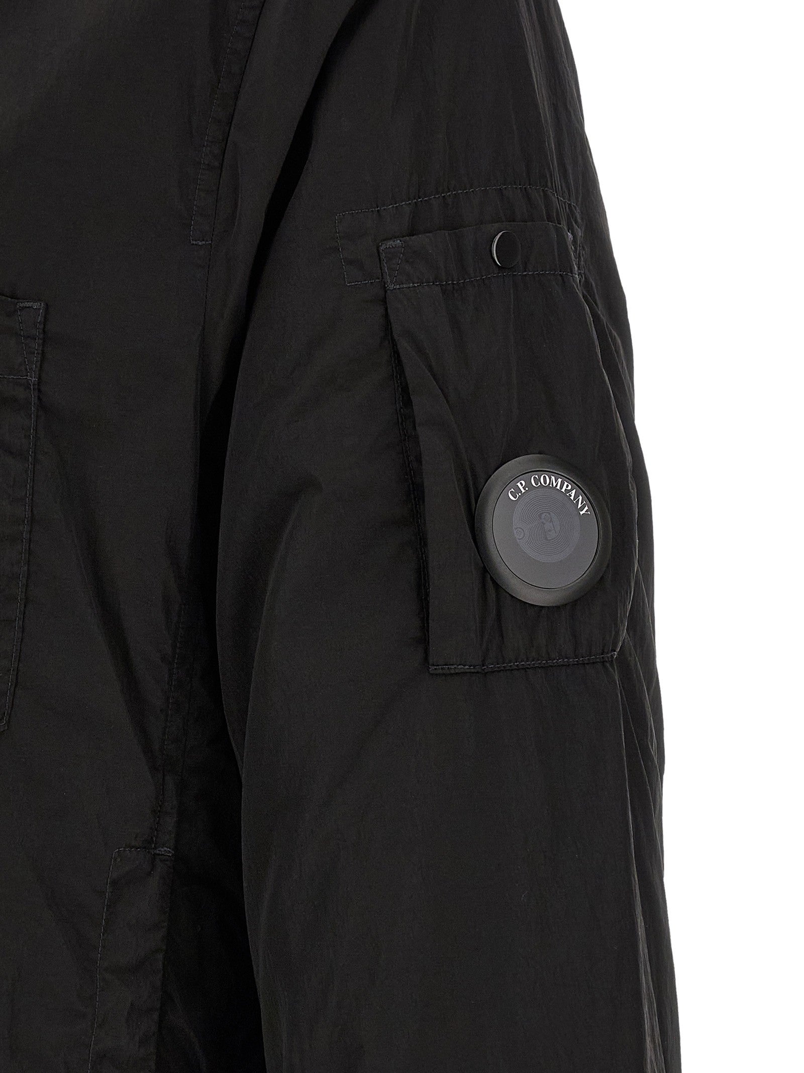 C.P. Company Chrome Padded Button Overshirt Black