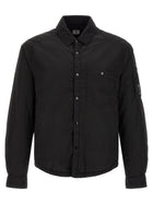 C.P. Company Chrome Padded Button Overshirt Black
