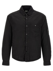 C.P. Company Chrome Padded Button Overshirt Black