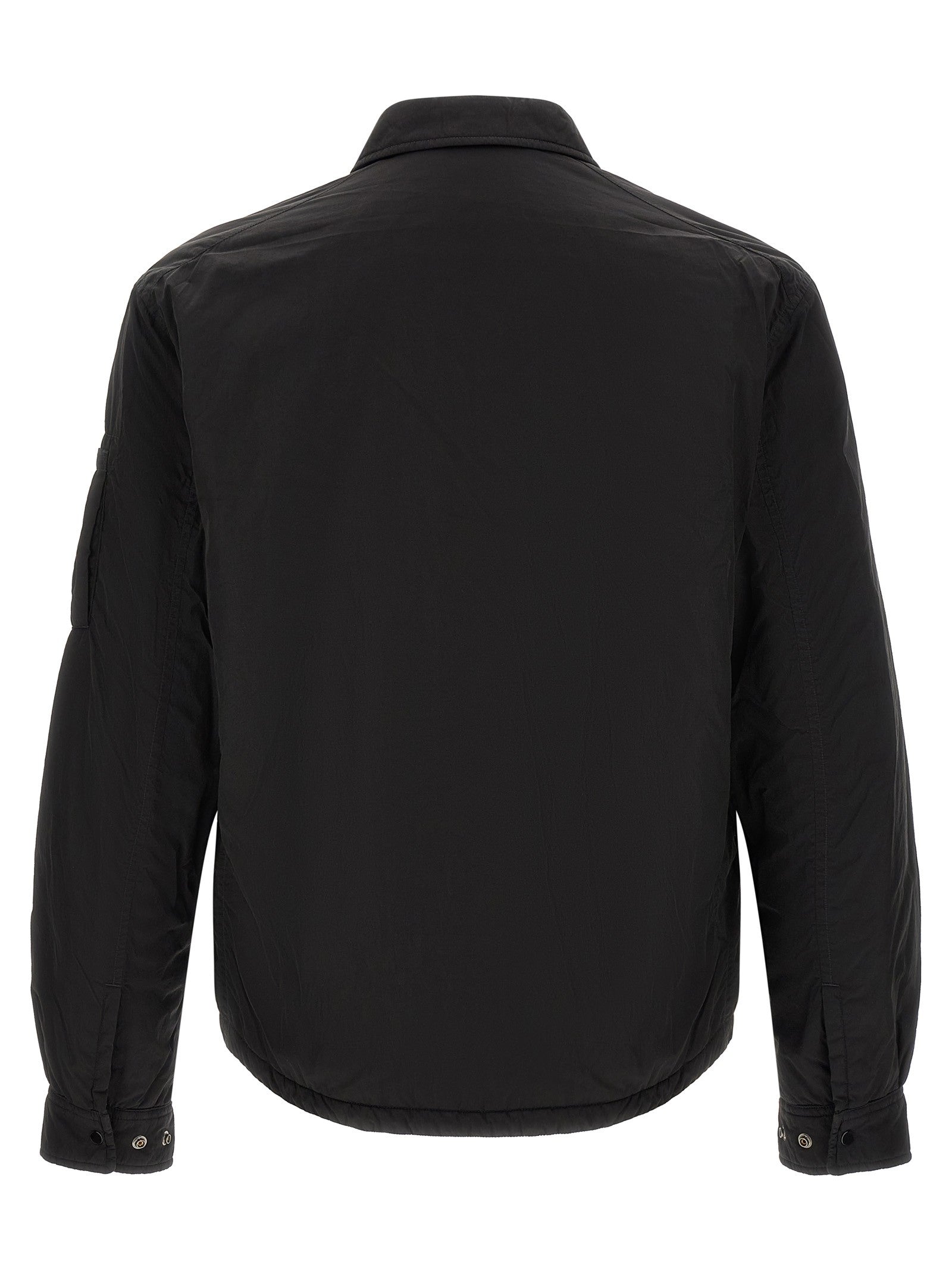 C.P. Company Chrome Padded Button Overshirt Black