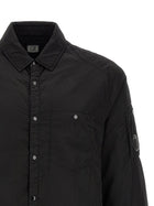 C.P. Company Chrome Padded Button Overshirt Black, view 3