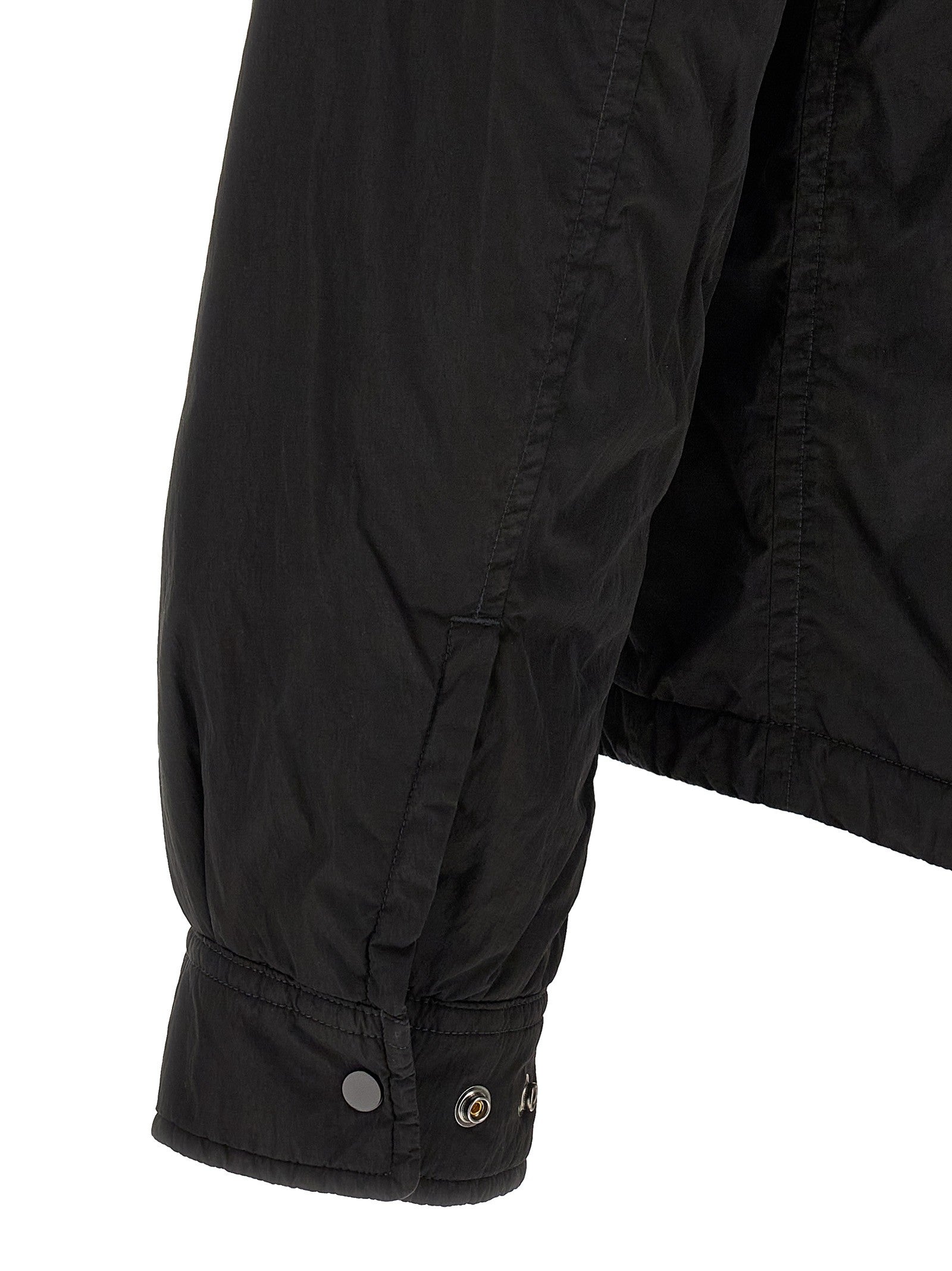 C.P. Company Chrome Padded Button Overshirt Black