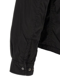 C.P. Company Chrome Padded Button Overshirt Black