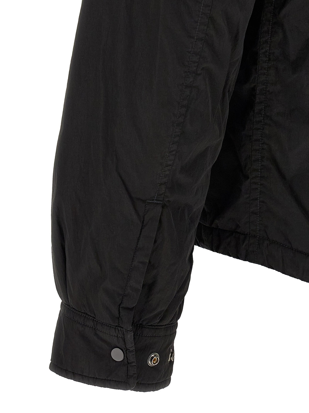 C.P. Company Chrome Padded Button Overshirt Black, view 4