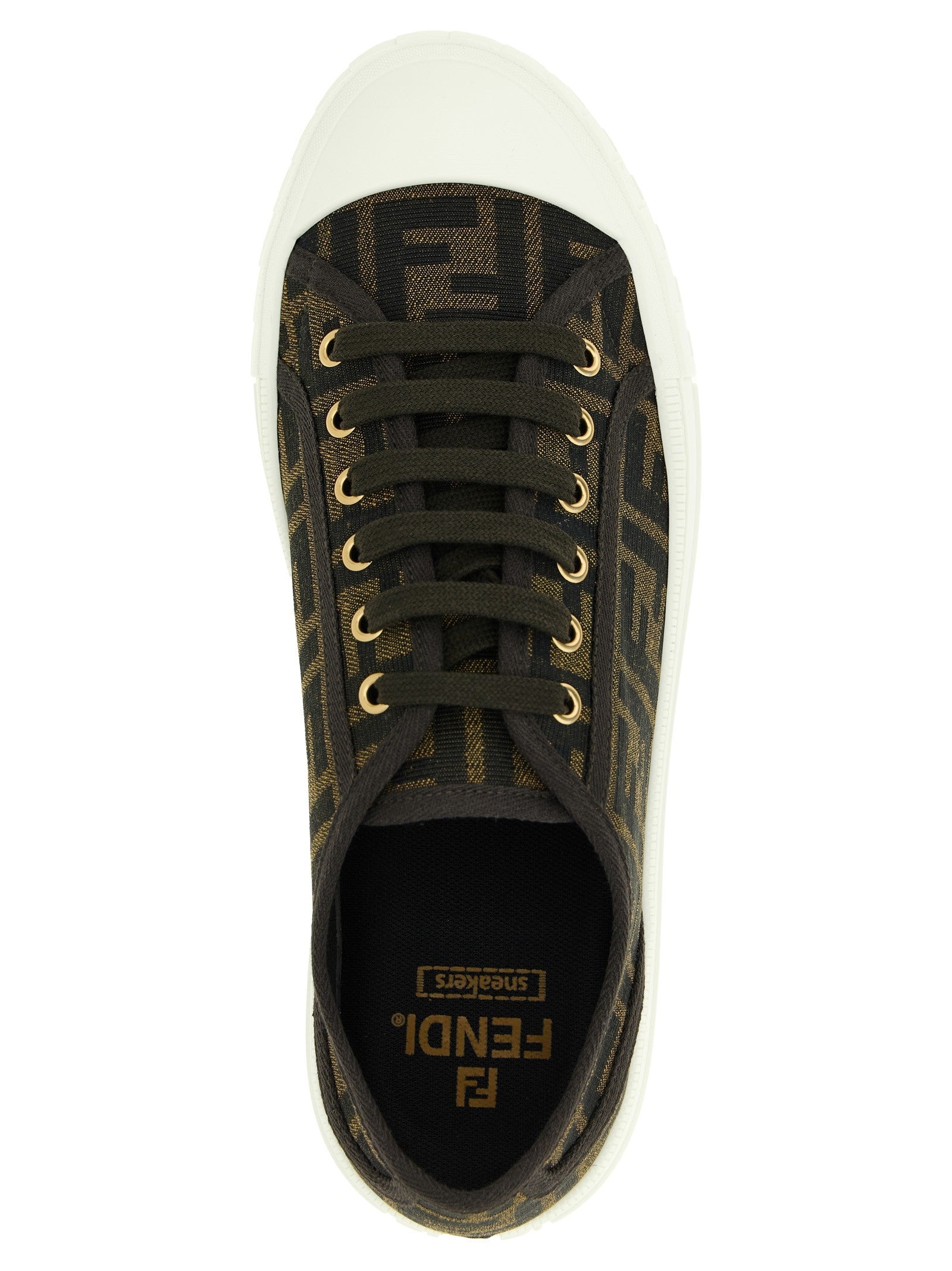 Fendi Chunky Sneakers Brown