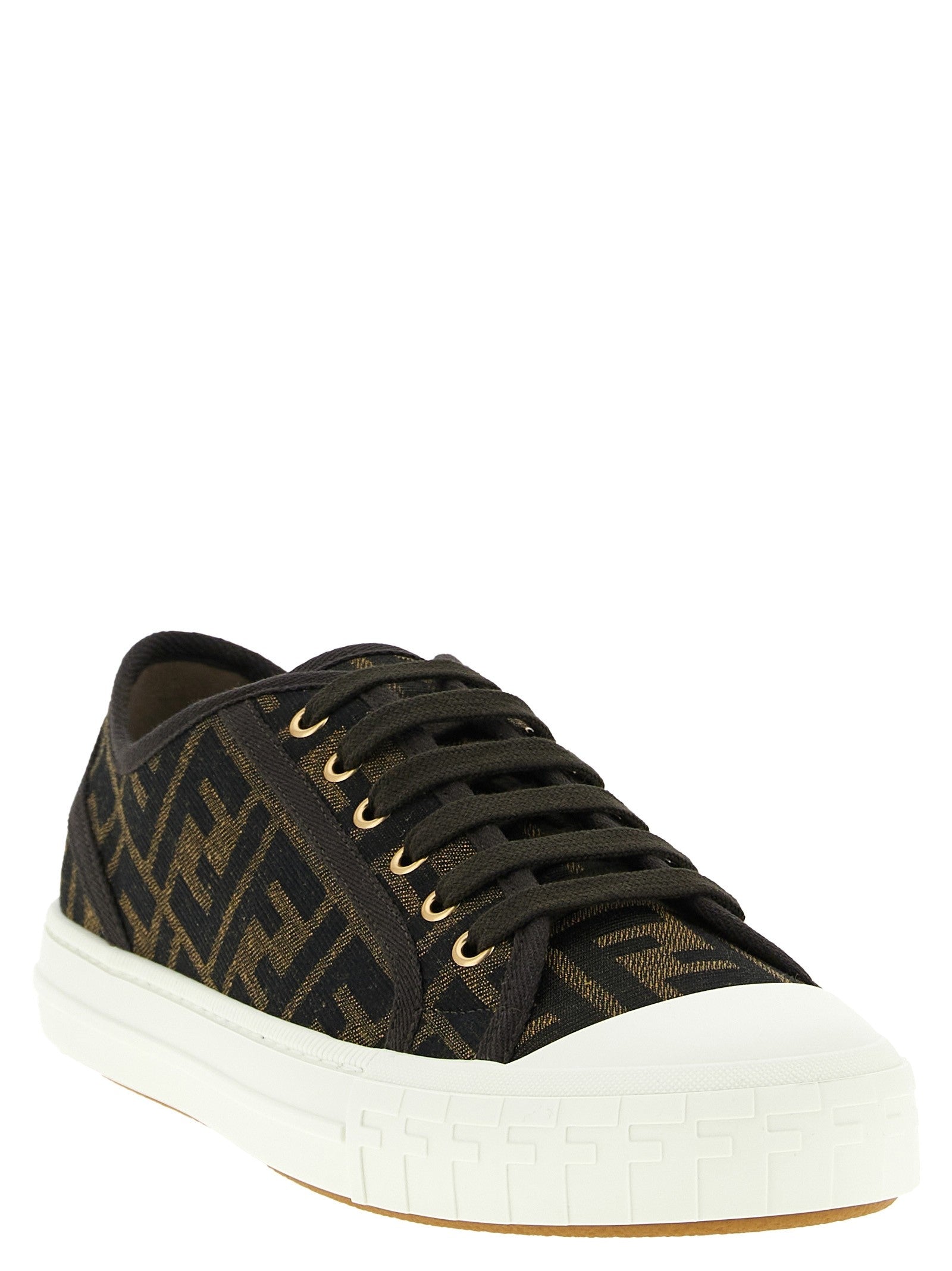 Fendi Chunky Sneakers Brown