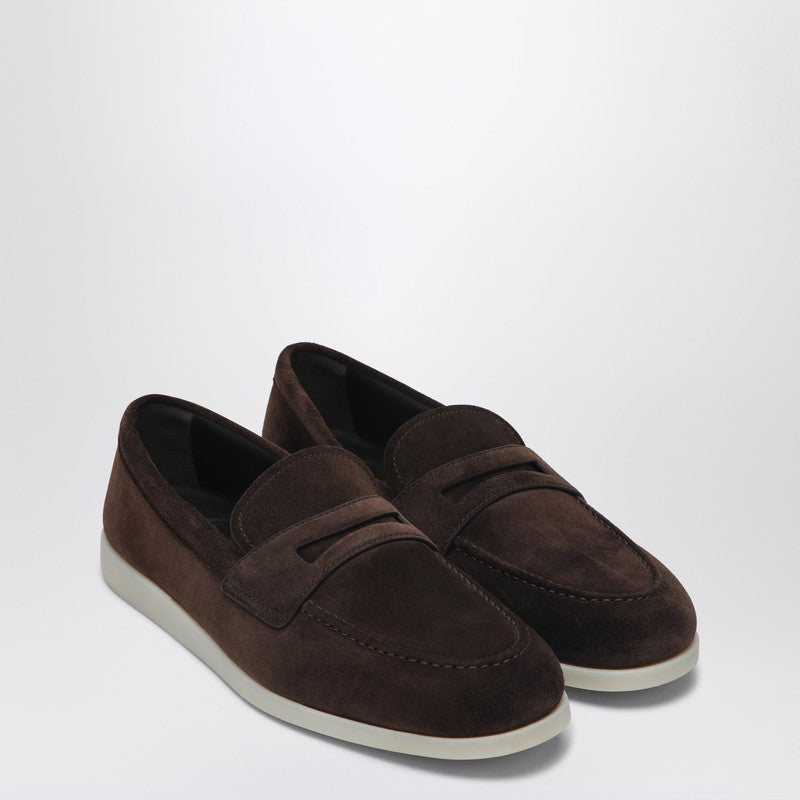 Church’’s - Church’’s Moccasin Otford in brown suede - Women’s Shoes