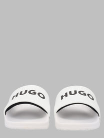 HUGO BOSS Men's Ciabatta Slipper Con White