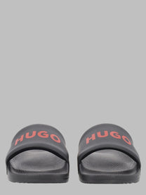 HUGO BOSS Men's Ciabatta Slipper Con Black