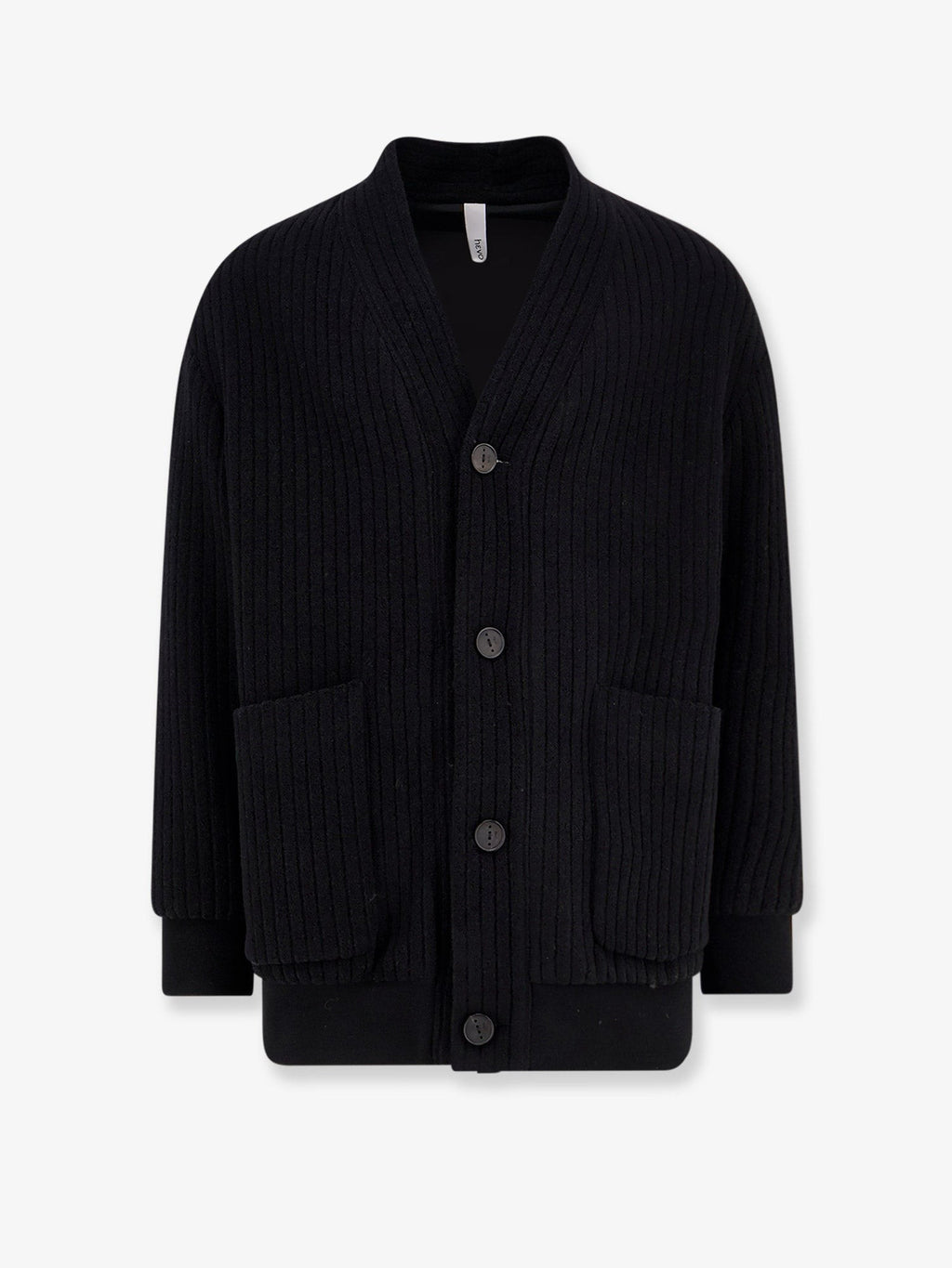 Hevò Men's Cimino Virgin Wool Coat Black