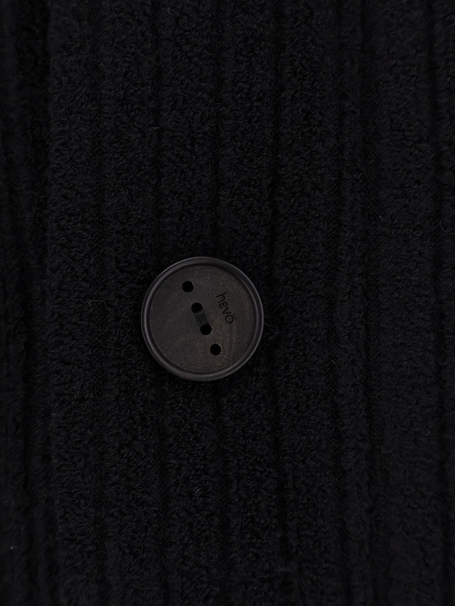 Hevò Men's Cimino Virgin Wool Coat Black