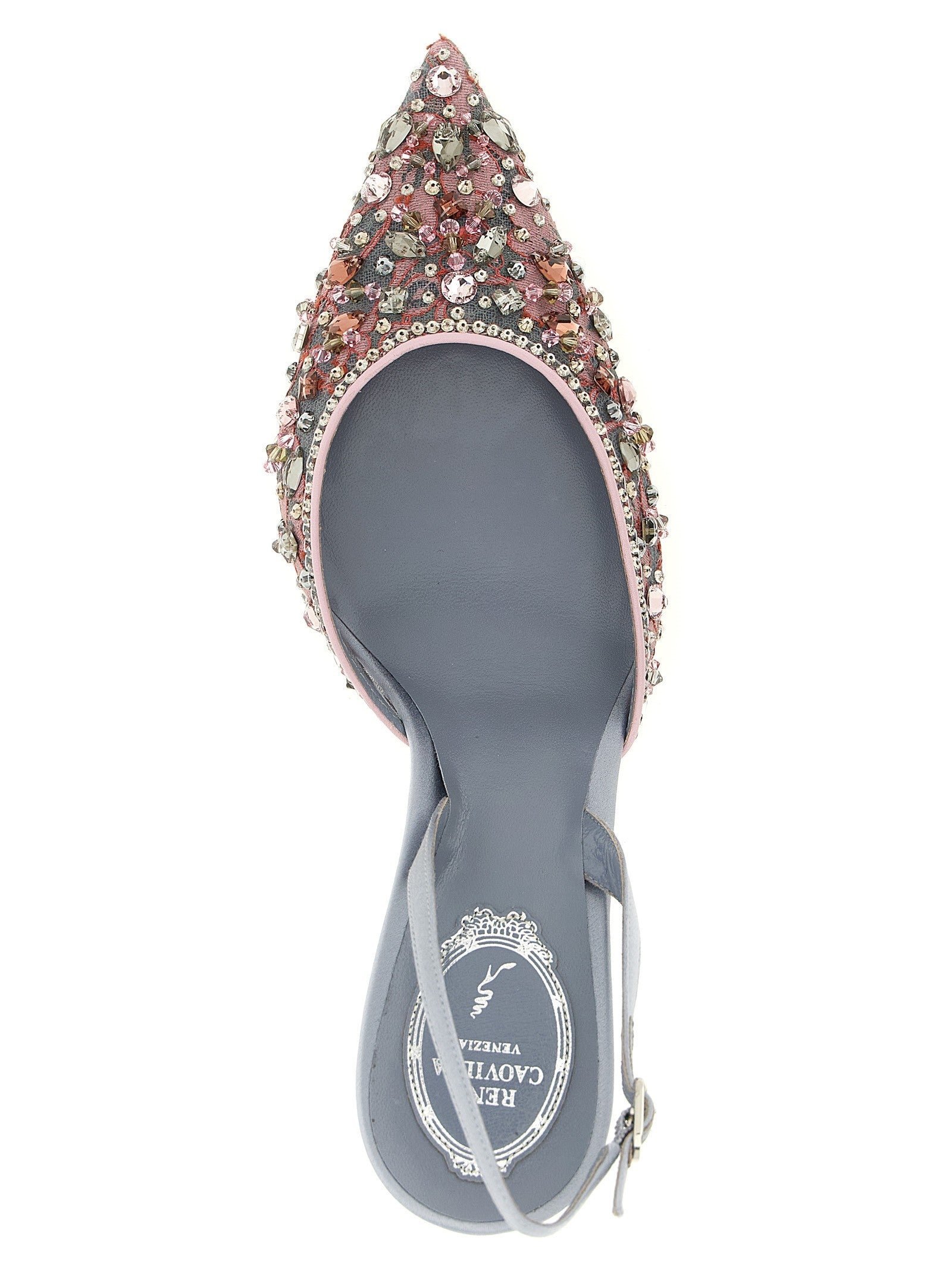 Rene Caovilla Cinderella Slingback Gold