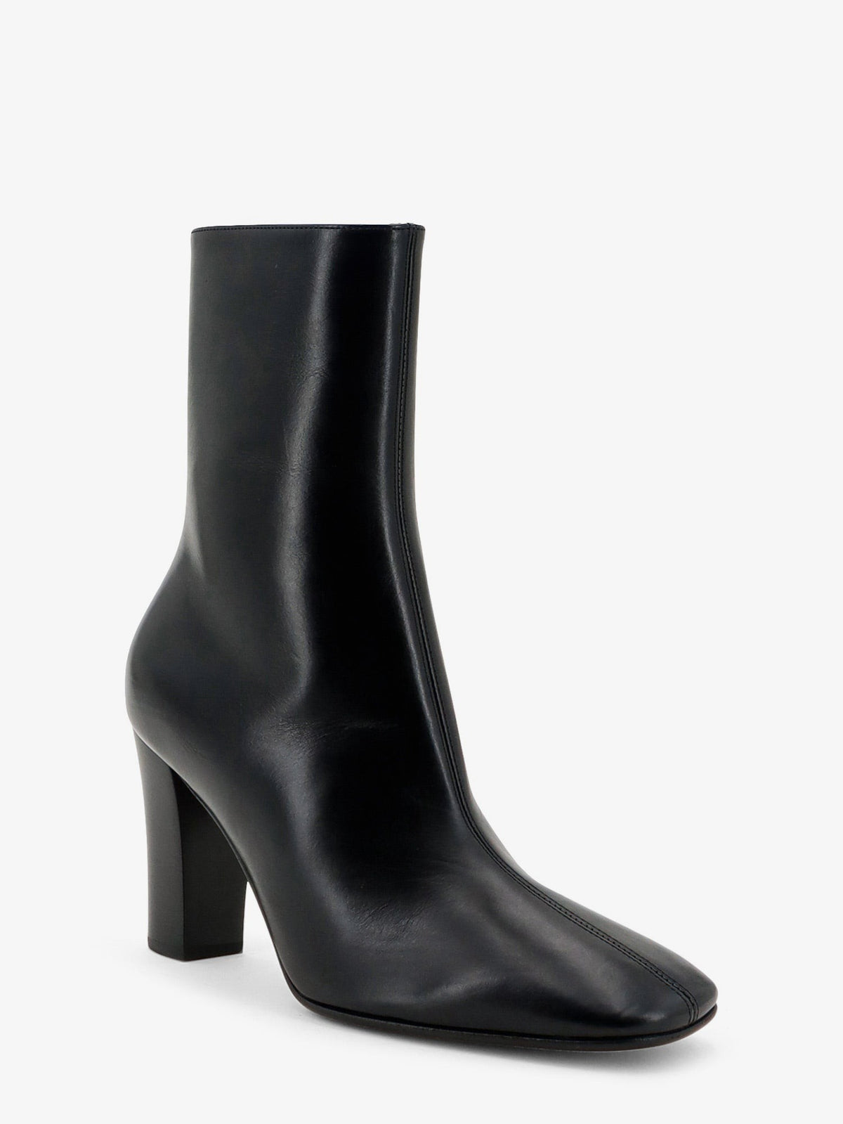 The Row Women's Cindy Leather Boots Black, view 2