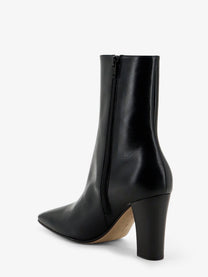 The Row Women's Cindy Leather Boots Black