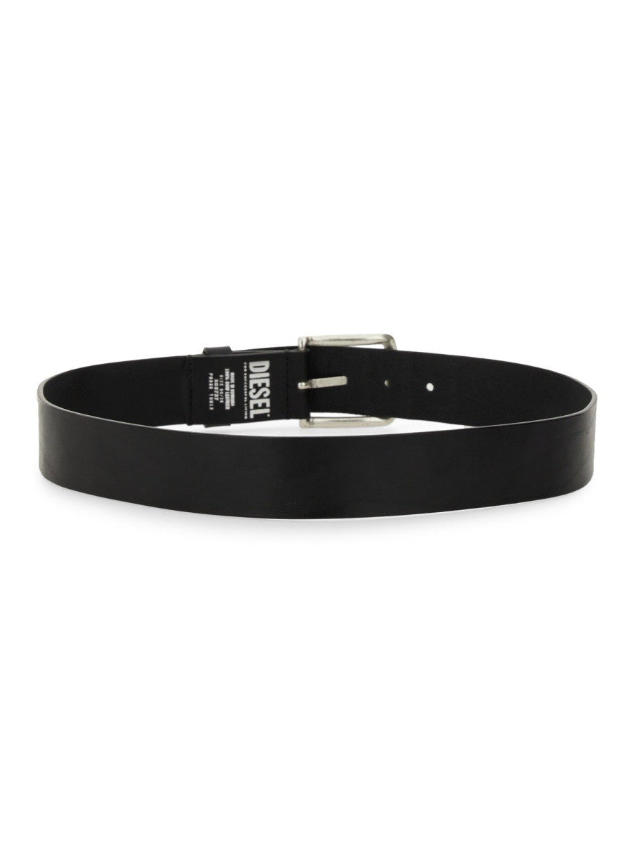 Diesel Men's Line Belt Black Diesel