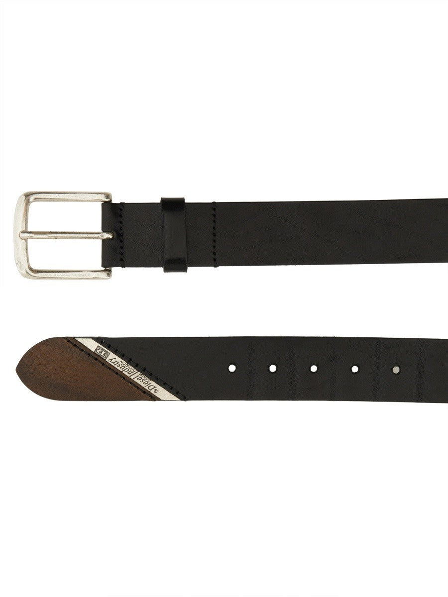 Diesel Men's Line Belt Black Diesel