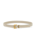 Saint Laurent Women's Cassandre Thin Belt Beige