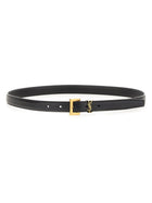 Saint Laurent Women's Cassandre Thin Belt Black