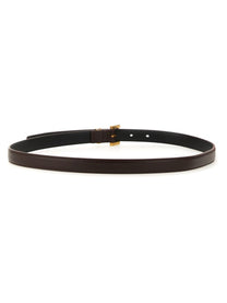 Saint Laurent Women's Cintura Cassandre Sottile Brown