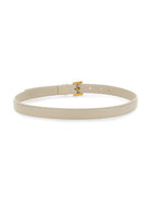 Saint Laurent Women's Cassandre Thin Belt Beige, view 2