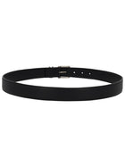 Saint Laurent Men's Cassandre Vadim Belt Black