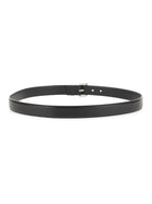 Saint Laurent Men's Cassandre Belt Black, view 3
