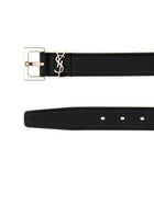 Saint Laurent Women's Cassandre Belt Black, view 2