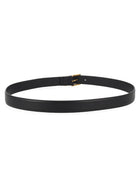 Saint Laurent Men's Cassandre Belt Black, view 3