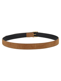 Saint Laurent Men's Cintura Cassandre Brown