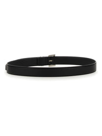 Saint Laurent Women's Cassandre Belt Black, view 3