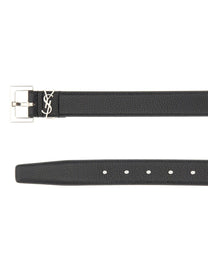 Saint Laurent Men's Cintura Cassandre Black