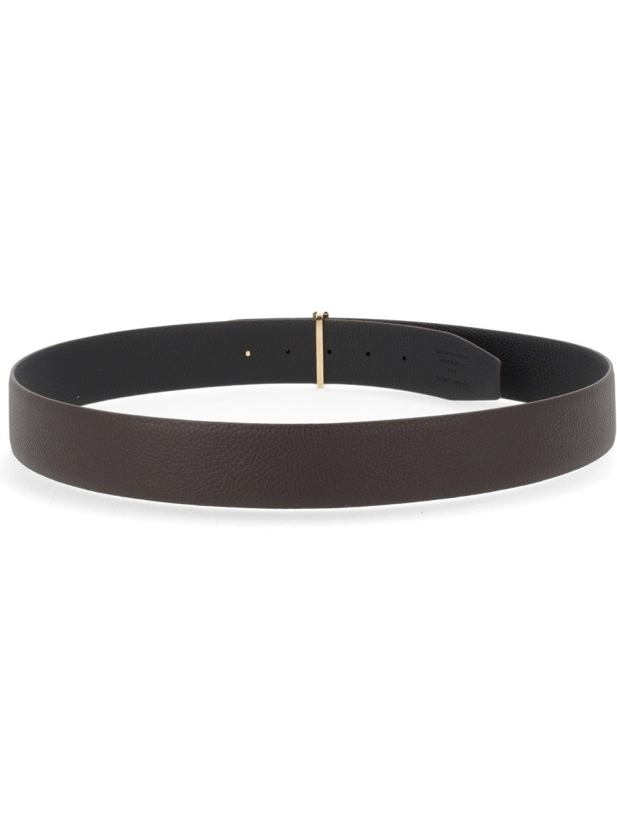 Tom Ford Men's Cintura Con Fibbia Brown