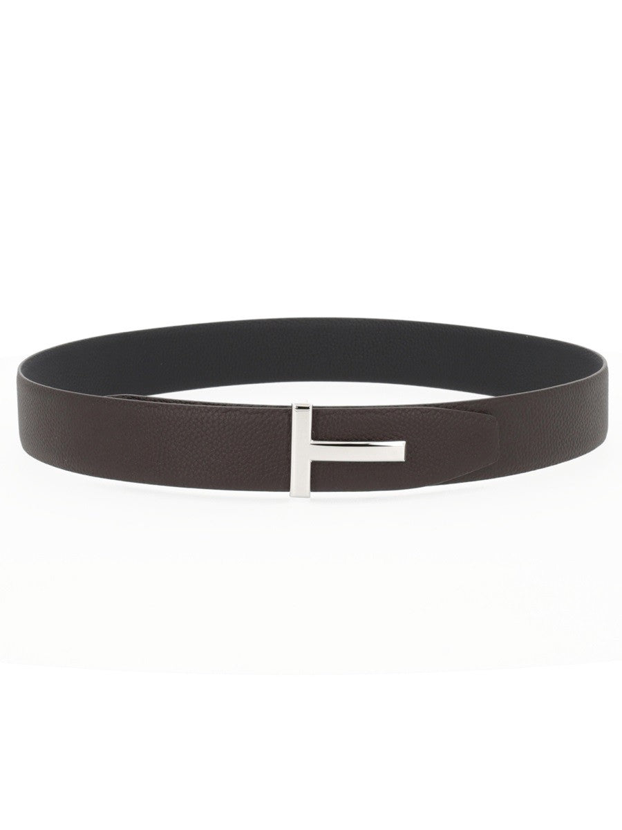 Tom Ford Men's Cintura Con Fibbia Brown