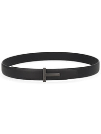 Tom Ford Men's Cintura Con Fibbia Black