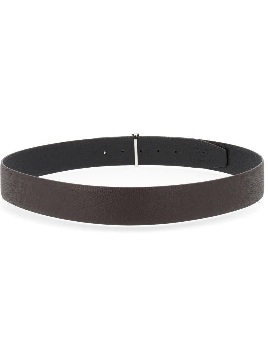 Tom Ford Men's Cintura Con Fibbia Brown