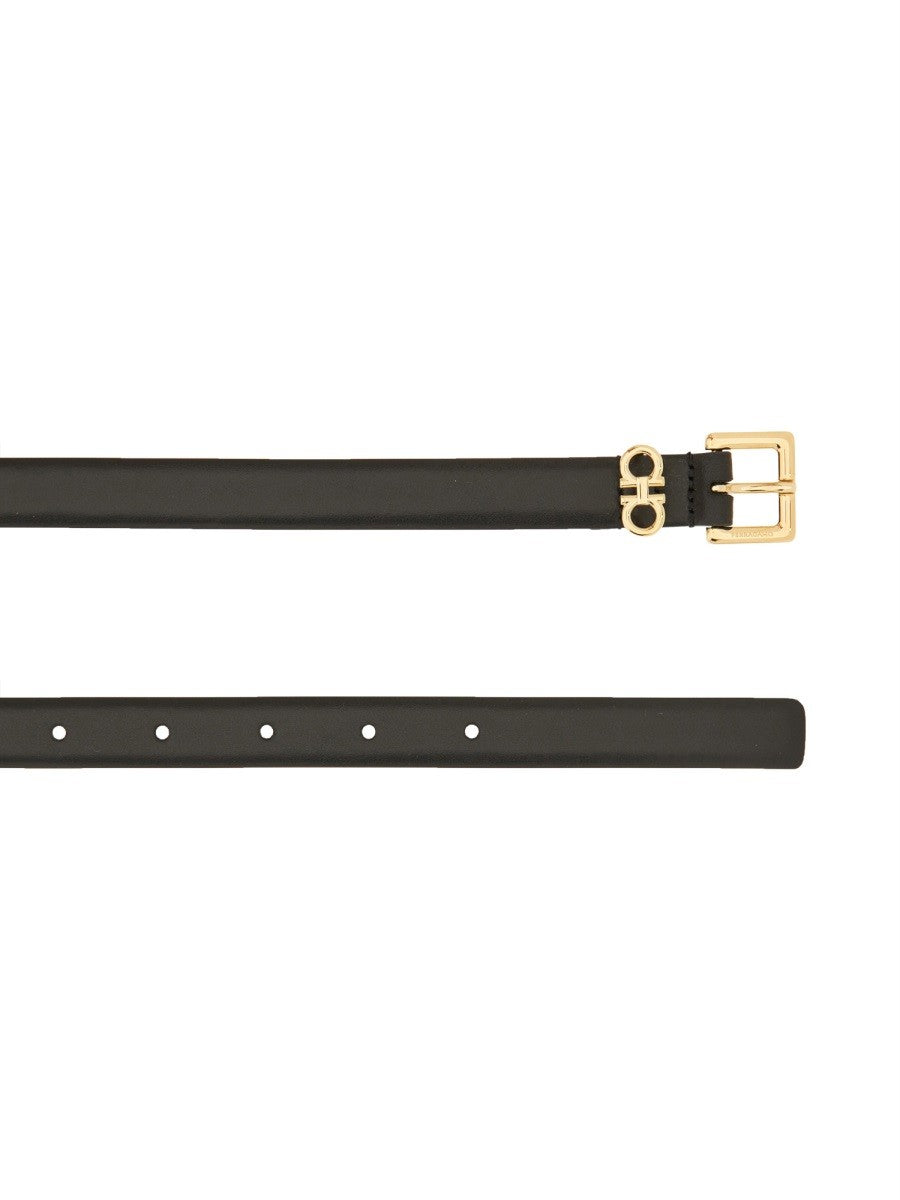 Ferragamo Women's Cintura Doppio Gancini Black