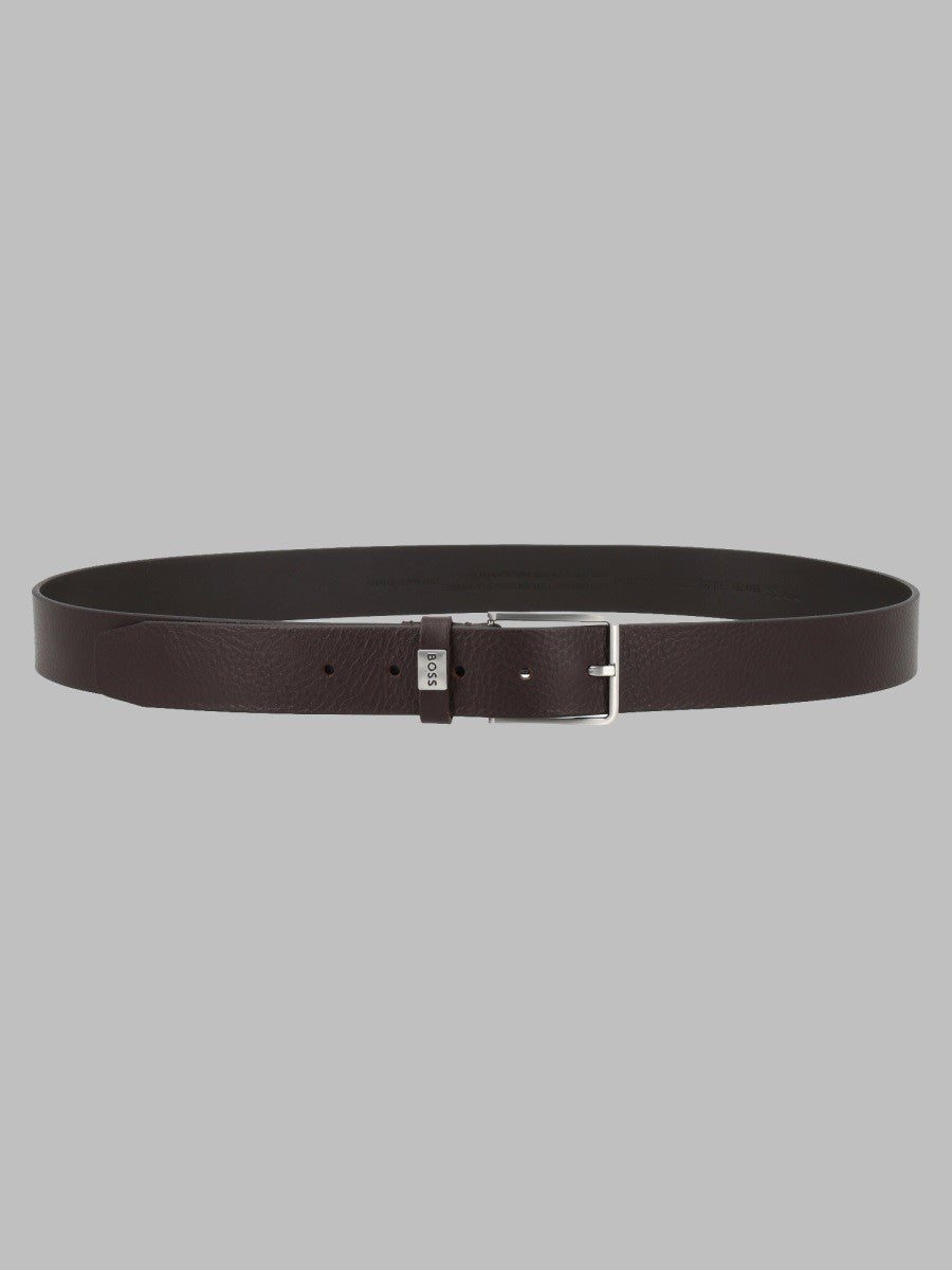 BOSS Men's Cintura Elio in Pelle Brown