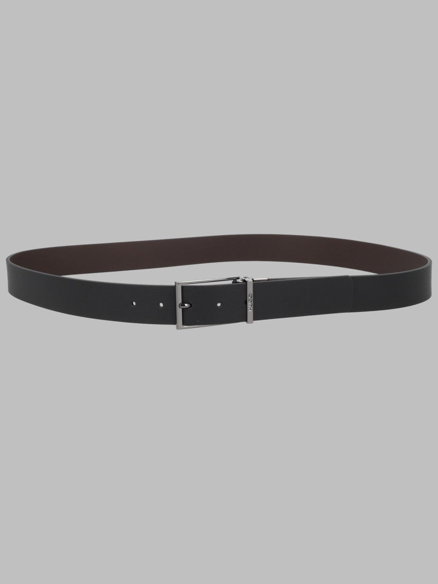 HUGO BOSS Men's Cintura in Pelle Gruffy Black