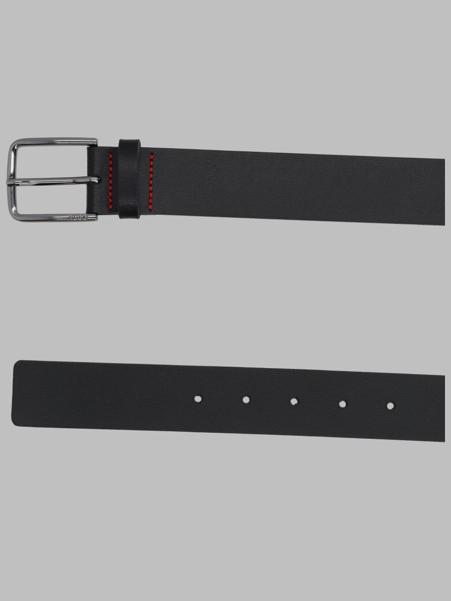 HUGO BOSS Men's Cintura in Pelle Martellata Black