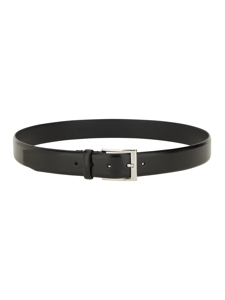 Boss Men's Leather Belt Black