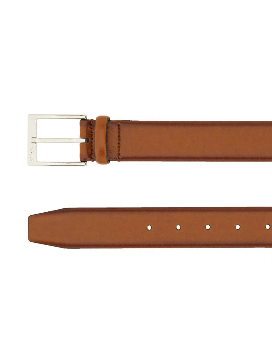 BOSS Men's Cintura Elloy in Pelle Brown