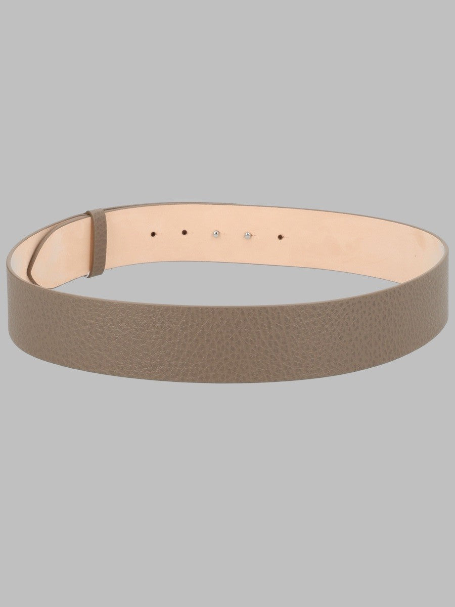 Maison Margiela Unisex Cintura in Pelle Beige