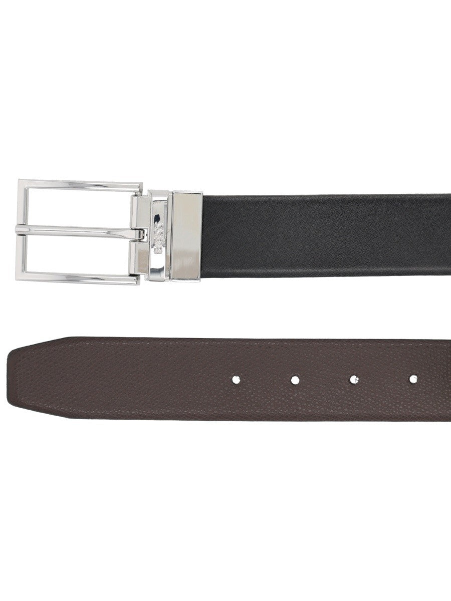 BOSS Men's Reversible Otano Belt Black
